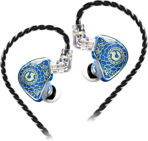 سماعة أذن TANGZU Wan'er S.G HiFi 10 مم ديناميكي PET بغشاء داخل الأذن مع شكل مريح، كابل مجدول OFC قابل للفصل لمسرح DJ الموسيقي الصوتي (أسود-1 3.5 مم مع ميكروفون) in Kuwait