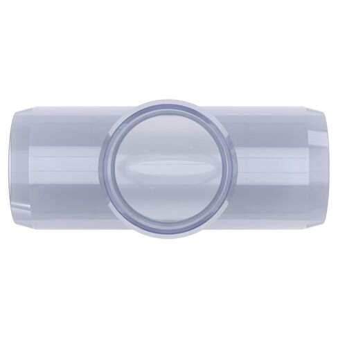 FORMUFIT F001TEE-UV Tee PVC Fitting, Furniture Grade, 1" Size, Clear in Kuwait