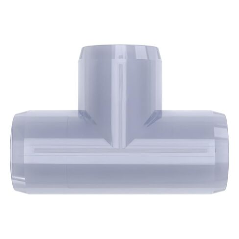 FORMUFIT F001TEE-UV Tee PVC Fitting, Furniture Grade, 1" Size, Clear in Kuwait