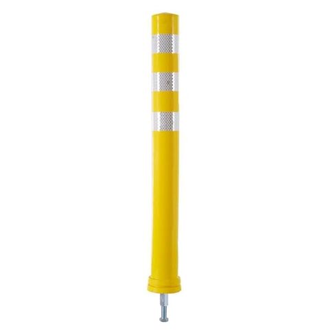 Guardian Removable Safety Bollard, 34.5" Reflective Traffic Post, Parking and Driveway Barrier for Outdoor Safety and Vehicle Control in Kuwait