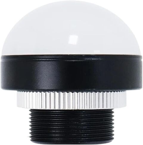 50mm Waterproof LED Tri-Color Indicator Light 12V 24V Hemispherical Warning Signal Lamp Red Green Yellow Mini Industrial Signal(12V Silver Always on) in Kuwait