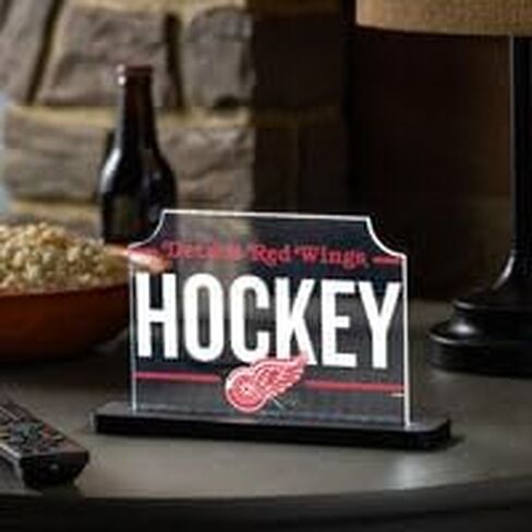 Detroit Red Wings Hockey Rectangle Desklite LED Decor in Kuwait