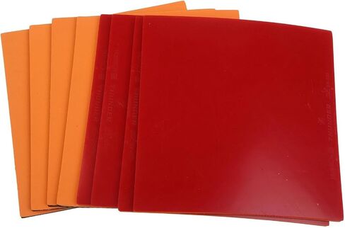 8-Pack Table Tennis Rubbers With Hard Sponge For Fast Attack, 2.2mm Thick Reverse Rubber Sheets For Ping Pong, Red And Black Replacement Paddles For Spin Control And Responsive Feel in Kuwait