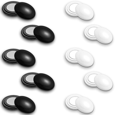10 Pairs Race Bib Magnets for Runners, No-Pin Running Bib Clips, Reusable Marathon Bibs Holders, Secure Race Number Snaps(Black White) in Kuwait