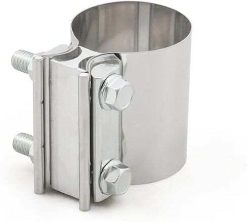 ENERGY Exhaust Clamp Butt Joint Band Clamp Sleeve Coupler Stainless Steel(2.5 inch) in Kuwait