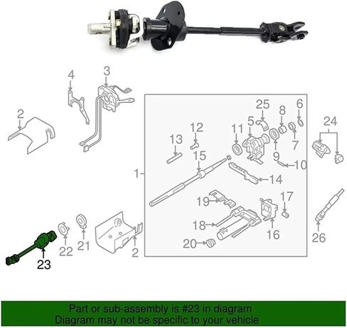 AEF2-19256702 وصلة تروس عمود التوجيه المتوسطة متوافقة مع هامر H3 2006-2010 هامر H3T 2009-2010 in Kuwait