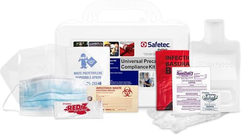 Safetec 17102 Universal Precautions Kit، علبة بلاستيكية، علبة، 12، مجموعة، علبة بلاستيكية in Kuwait