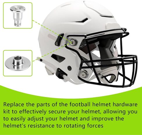 Football Helmet Release Repair Kit Replacement for Riddell Quick Release Micro Pin & Receptacle Tool,Helmet Face Mask Mounting Kit Compatible with Riddell SpeedFlex & Speed Football Helmet Parts in Kuwait
