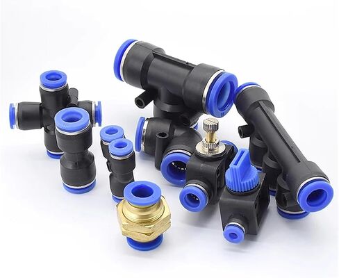 Pneumatic Fittings Pipe Connectors Quick Release Connector PU PY PK PE PV SA 12mm Push In Hose Couping 50/100Pcs ﻿(PP(100PCS)) in Kuwait