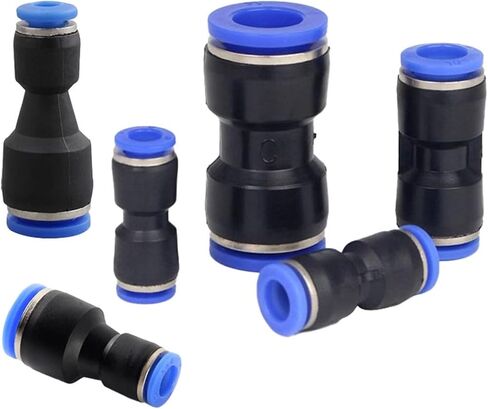 Pu Pneumatic Fittings Connector PG 4 To 6-8-10-12/14mm 16mm Air Hose Tube Push In Straight Gas Quick Coupling 50Pcs(PU-12) in Kuwait