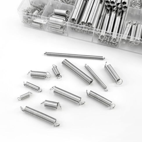BlingKingdom 200 PCS Compression and Extension Springs Assortment, 20 Different Size Carbon Steel Strong Springs for All Types of Home Repairs and DIY Projects in Kuwait