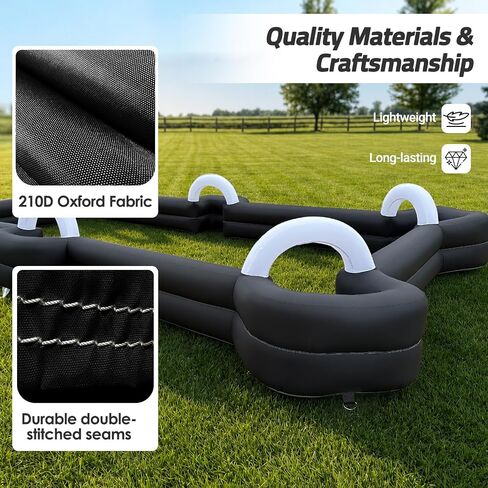 Inflatable Soccer Billiard Ball Inflatable Pool Table Games, Giant Soccer Pool Pitch Billiards, Football Billiard Ball with Blower & Balls for Backyard Outdoor/Commercial Sports Game in Kuwait