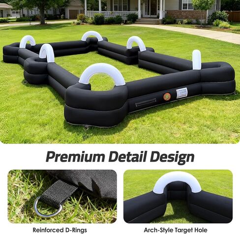 Inflatable Soccer Billiard Ball Inflatable Pool Table Games, Giant Soccer Pool Pitch Billiards, Football Billiard Ball with Blower & Balls for Backyard Outdoor/Commercial Sports Game in Kuwait