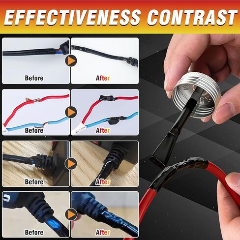 Liquid Electrical Tape, 125ML Waterproof Black Insulating Glue for Wires, Cables, Plugs, Circuit Boards, Automotive, Marine Applications, Quick Dry, Replaces Traditional Insulation Tape, Wire Glue in Kuwait