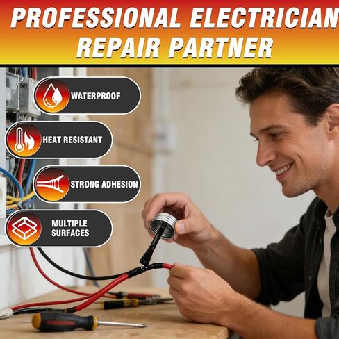 Liquid Electrical Tape, 125ML Waterproof Black Insulating Glue for Wires, Cables, Plugs, Circuit Boards, Automotive, Marine Applications, Quick Dry, Replaces Traditional Insulation Tape, Wire Glue in Kuwait