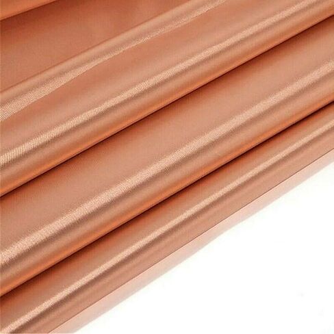 ‌1×1.1M Copper Conductive Shielding Fabric, RF Blocking for Cell/WiFi/GPS, EMI Radiation Reduction, Anti-Static, Data Theft Protection for Credit Cards‌(Color:Gold) in Kuwait