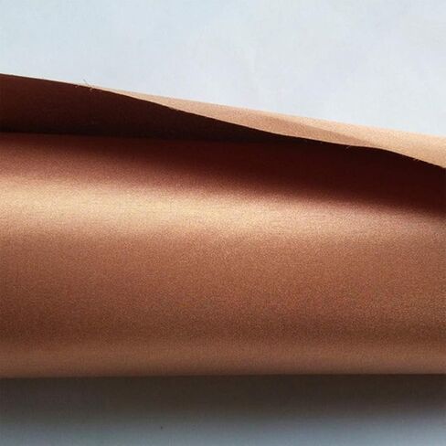 ‌1×1.1M Copper Conductive Shielding Fabric, RF Blocking for Cell/WiFi/GPS, EMI Radiation Reduction, Anti-Static, Data Theft Protection for Credit Cards‌(Color:Gold) in Kuwait