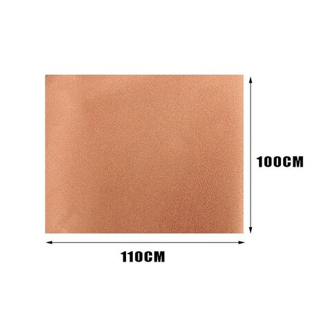 ‌1×1.1M Copper Conductive Shielding Fabric, RF Blocking for Cell/WiFi/GPS, EMI Radiation Reduction, Anti-Static, Data Theft Protection for Credit Cards‌(Color:Gold) in Kuwait