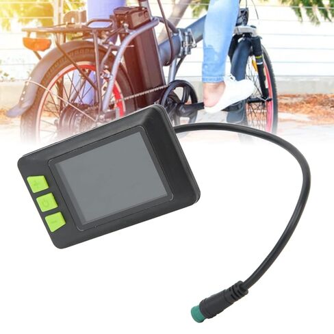 Electric Bikes LCD Display Screen, 24V 36V 48V 60V E Scooter Display Meter Control Panel Electric Scooter Panel Screen Speedometer 22.5mm/0.89in in Kuwait