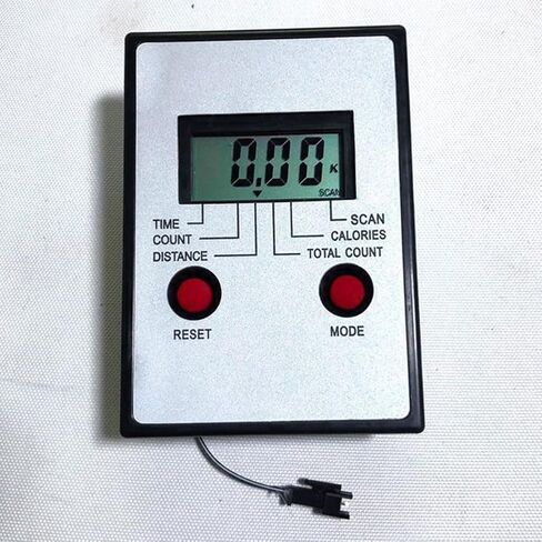 Rowing Machine Display Monitor Replacement Speedometer Counter for Gym Fitness Equipment, Shows Time Distance Calories Count, Black White Plastic Console with AAA for battery Power in Kuwait