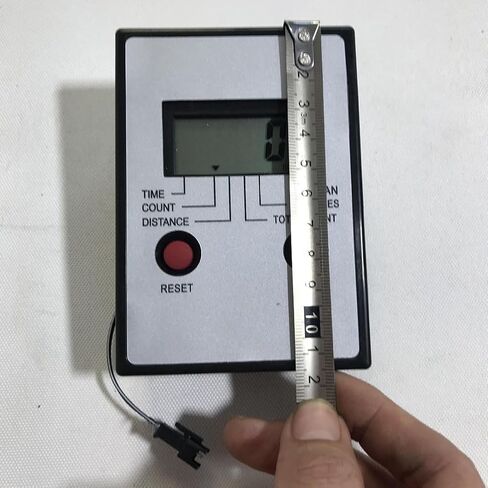 Rowing Machine Display Monitor Replacement Speedometer Counter for Gym Fitness Equipment, Shows Time Distance Calories Count, Black White Plastic Console with AAA for battery Power in Kuwait