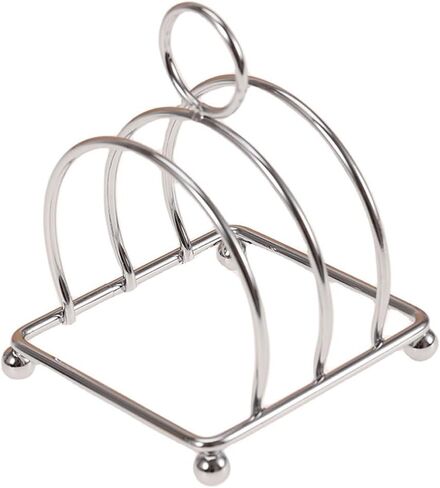 Gold Slice Stainless Steel Toast Rack,2 Slice Toast Rack Bread Loaf Slice Holder Stand Table Serving in Kuwait
