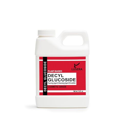 Decyl Glucoside Surfactant 16 fl oz, Cosmetic Grade Plant-Based Nonionic Surfactant, Mild Sulfate-Free Foam Booster for Shampoo, Body Wash, Sensitive Skin Cleanser in Kuwait