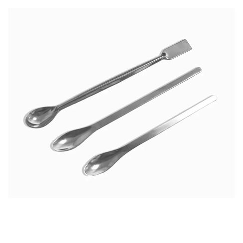 1pcs Stainless Steel Medicinal Ladle Spoon Chemistry Experiment Medicines in Lab Broadtail Stainless Steel Drug Spoon(18cm) in Kuwait