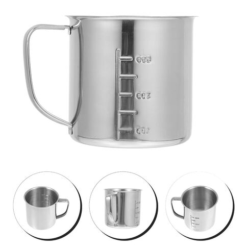 Lurrose Stainless Steel Measuring Cup with Graduated Scale for Accurate Measurement, Sturdy and Not Easy to Break, for Laboratory Use and Medicament Measuring Tasks in Kuwait