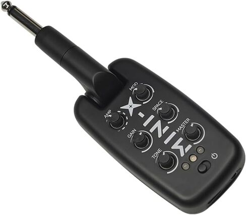 مضخم صوت جيتار Mini-X، مضخم صوت جيتار كهربائي محمول للجيب، 9 نغمات محاكاة، 3 تعديل و3 تأثيرات فضائية، بلوتوث لاسلكي، قابل للشحن عبر USB مع تسجيل OTG in Kuwait