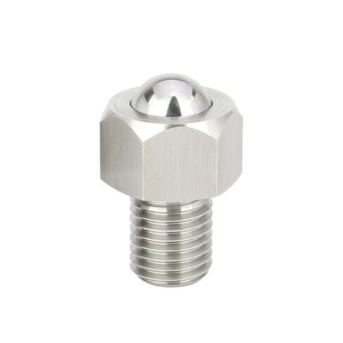 5pcs Stainless Ball Conveyor Rollers Threaded Ball Rotated Freely Ball Transfer Units Hexagon Cap Ball Plunger(VCN310,9mm) in Kuwait
