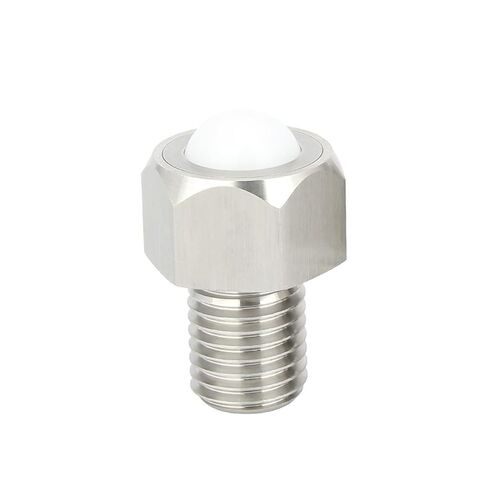 5pcs Stainless Ball Conveyor Rollers Threaded Ball Rotated Freely Ball Transfer Units Hexagon Cap Ball Plunger(VCN310,9mm) in Kuwait