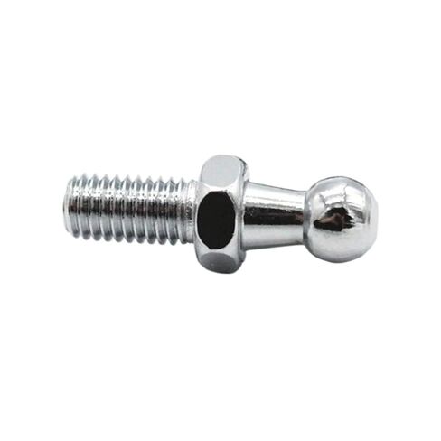 Spring Ball Head Galvanized Steel Ball Stud Bolt 10mm Ended Bolt M6/M8 Ball Head Screws for Car Gas Struts Ball Ended Bonnet 5pcs(M6) in Kuwait