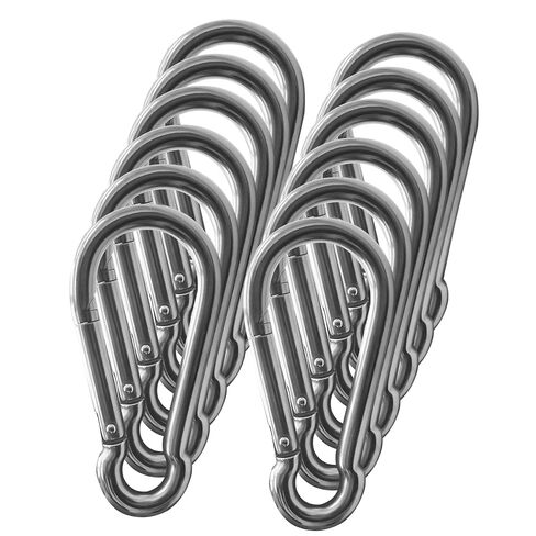 12Pack 5.5 Inch Heavy Duty Spring Snap Hooks, Connectors for Swing, Hammock, Gym, Fitness, Boating - 1400lbs Capacity in Kuwait