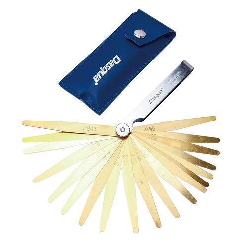 Dasqua 1620-0100 20 Piece Metric Brass Feeler Gauge for Spark Plugs in Kuwait