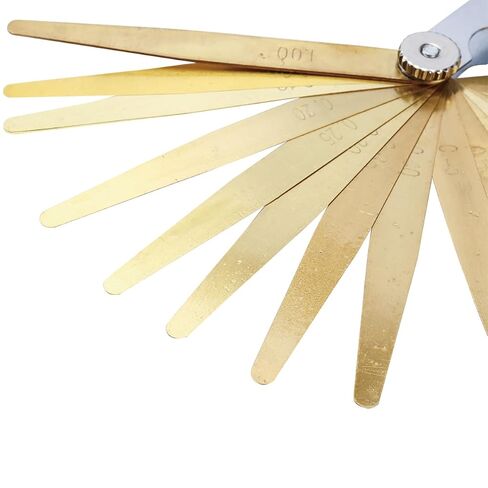 Dasqua 1620-0100 20 Piece Metric Brass Feeler Gauge for Spark Plugs in Kuwait
