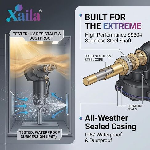 محرك ممسحة بحرية بعمود Xaila 12 فولت 2.5 بوصة - بديل لسلسلة 34010 30991 4R2.12.R110D WWF12C18، اكتساح قابل للتعديل 40-110 درجة، حديقة يسارية، فولاذ مقاوم للصدأ مختوم للزجاج الأمامي للقارب in Kuwait