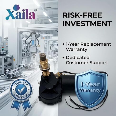 محرك ممسحة بحرية بعمود Xaila 12 فولت 2.5 بوصة - بديل لسلسلة 34010 30991 4R2.12.R110D WWF12C18، اكتساح قابل للتعديل 40-110 درجة، حديقة يسارية، فولاذ مقاوم للصدأ مختوم للزجاج الأمامي للقارب in Kuwait