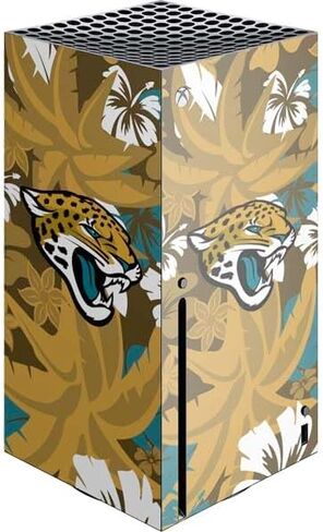 ملصق Skinit المخصص للألعاب متوافق مع وحدة تحكم Xbox Series X - تصميم شعار كبير مرخص رسميًا من NFL Jacksonville Jaguars in Saudi Arabia