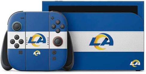 Skinit Decal Gaming Skin Compatible with Nintendo Switch 2 (2025) with Joy-Con - Officially Licensed NFL Los Angeles Rams Helmet Design in Kuwait