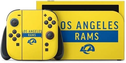 Skinit Decal Gaming Skin Compatible with Nintendo Switch 2 (2025) with Joy-Con - Officially Licensed NFL Los Angeles Rams Helmet Design in Kuwait