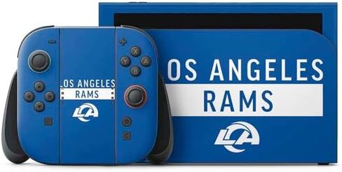 Skinit Decal Gaming Skin Compatible with Nintendo Switch 2 (2025) with Joy-Con - Officially Licensed NFL Los Angeles Rams Helmet Design in Kuwait