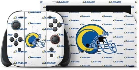 Skinit Decal Gaming Skin Compatible with Nintendo Switch 2 (2025) with Joy-Con - Officially Licensed NFL Los Angeles Rams Helmet Design in Kuwait