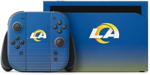 Skinit Decal Gaming Skin Compatible with Nintendo Switch 2 (2025) with Joy-Con - Officially Licensed NFL Los Angeles Rams Helmet Design in Kuwait