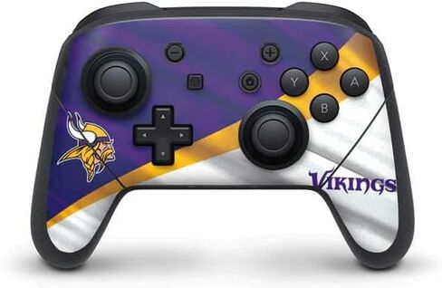 Skinit Decal Gaming Skin Compatible with Nintendo Switch Pro Controller - Officially Licensed NFL Minnesota Vikings Large Logo Design in Kuwait
