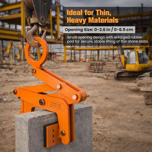 705 lb Stone Lifting Clamp, 0–2.6 in Opening Range, A-Type Granite Slab Lifting Clamp, Heavy Duty Vertical Clamp for Granite, Marble & Concrete Slabs in Kuwait