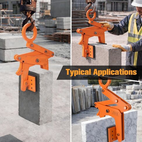705 lb Stone Lifting Clamp, 0–2.6 in Opening Range, A-Type Granite Slab Lifting Clamp, Heavy Duty Vertical Clamp for Granite, Marble & Concrete Slabs in Kuwait
