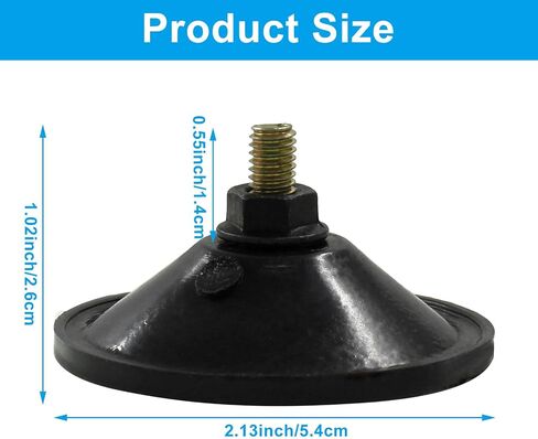 6Pcs Thickened Suction Cup, Black Threaded Suction Cup Strong Adhesive Suction Cups, Glass Window Tile Screw Suction Cup in Kuwait