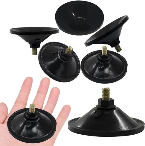 6Pcs Thickened Suction Cup, Black Threaded Suction Cup Strong Adhesive Suction Cups, Glass Window Tile Screw Suction Cup in Kuwait