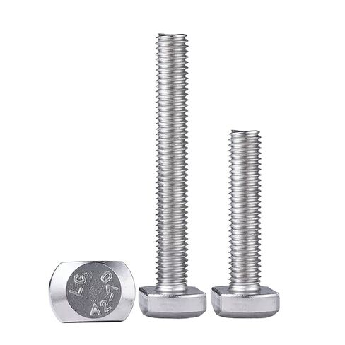 Hammer Head T Bolts, T-Slot T-Bolt Screws 304 Stainless Steel M5-M12 25-55mm Pack of 5(M12*55mm) in Kuwait